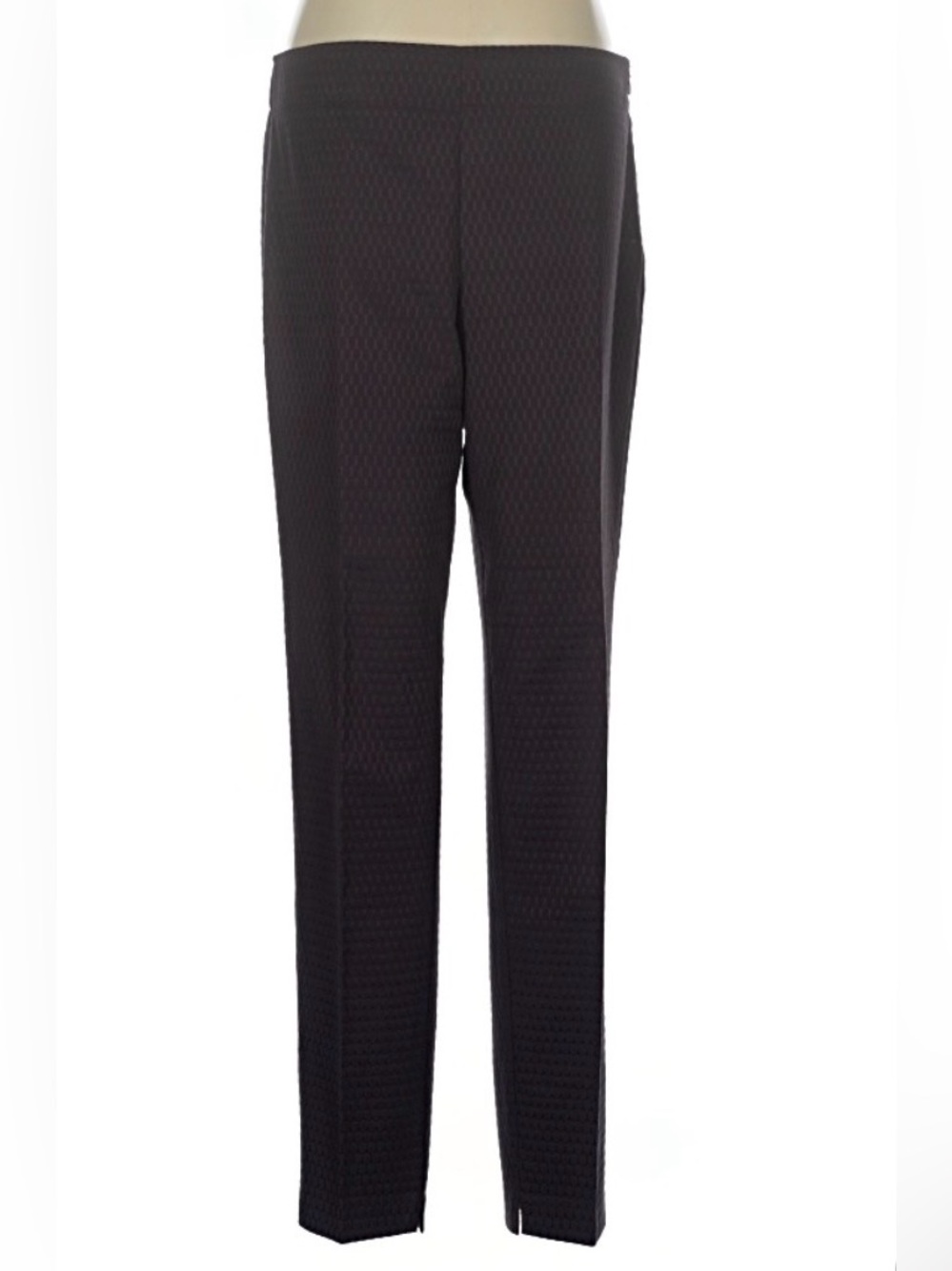 Ecru Pants Womens Harrison Raisin Print Ankle Straight Leg Dress Pants Casual 8